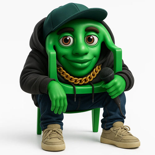 Stylish Green Chair Brainrot Toy